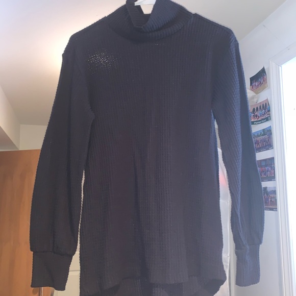 Black Mock Neck Sweater - Picture 1 of 2